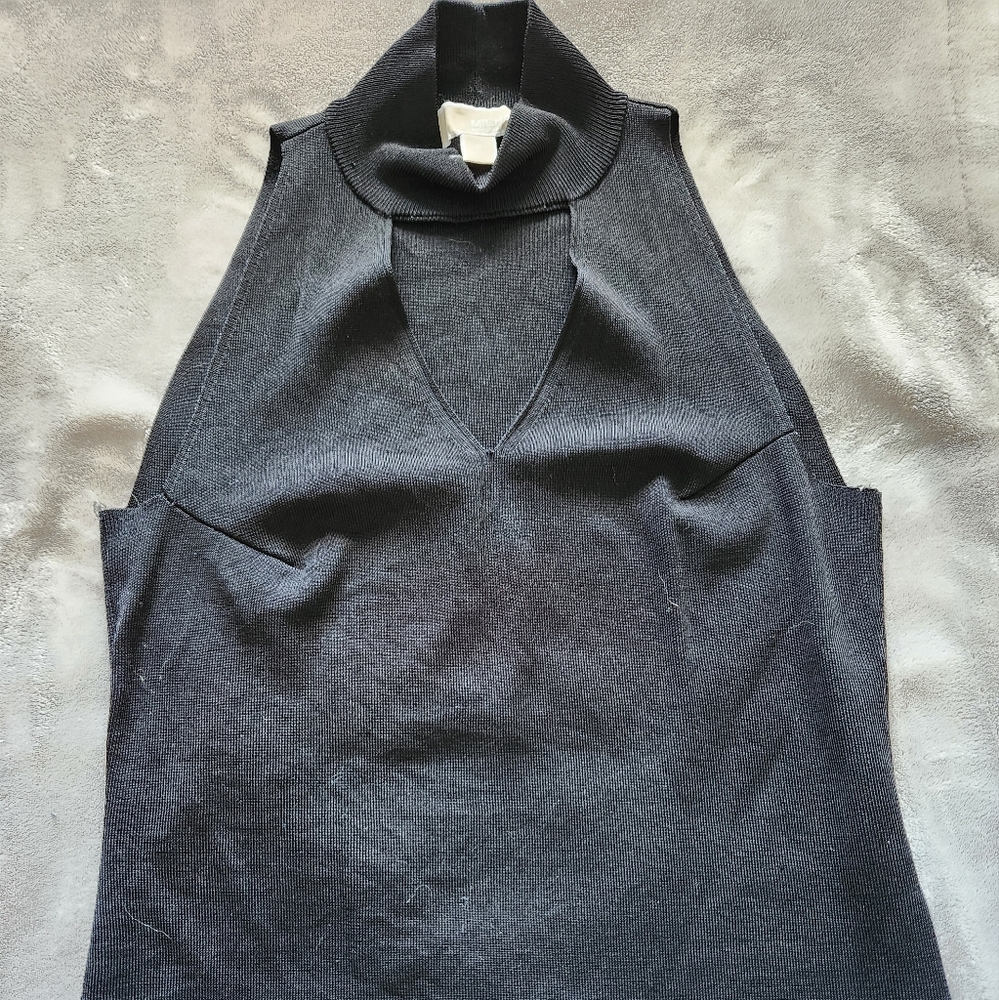 Michael Kors Black Sweater Tank Top